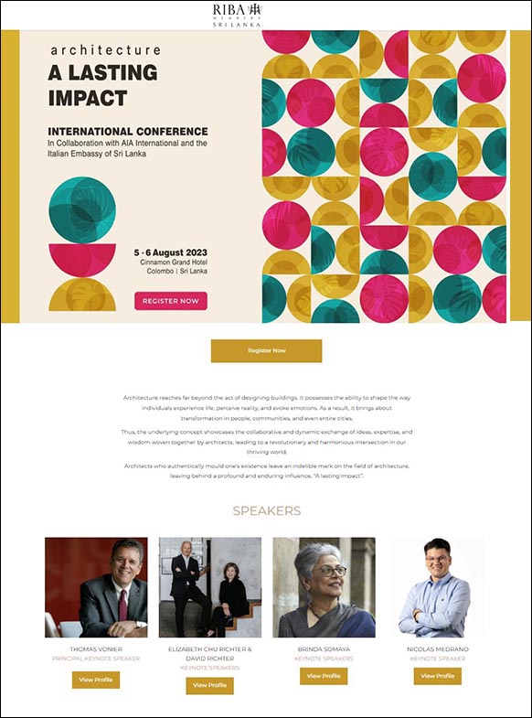 Architecture A lasting Impact  International Conference